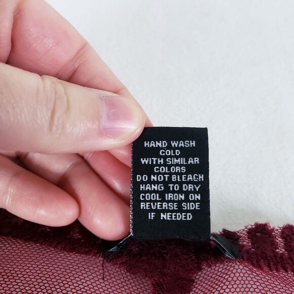 Rue 21 Boho Fairy Mesh Kimono Womens S Red Sheer Lace Romantic Festival - Picture 8 of 8